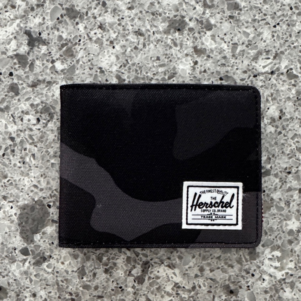 Herschel Supply Company Black Camo Card Holder